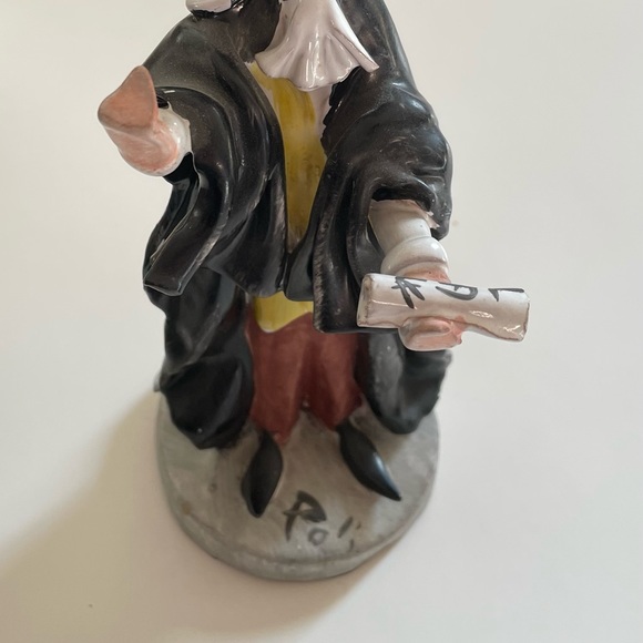 3 pieces lawyer Rare SCAT CERAMICA Figurine Poli Cesare -lawyer desk decoration - Picture 6 of 12